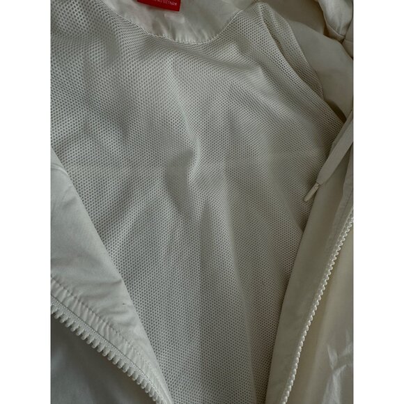 Nike Windrunner Womens Jacket Large Cream Full Zip Hoodie Running Jacket - Picture 10 of 12